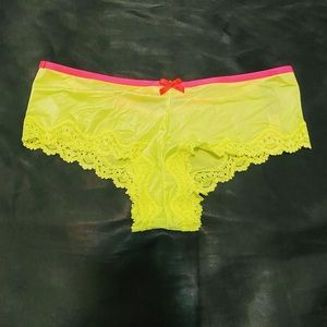 Victoria Secret Neon Yellow-Green & Pink Undies